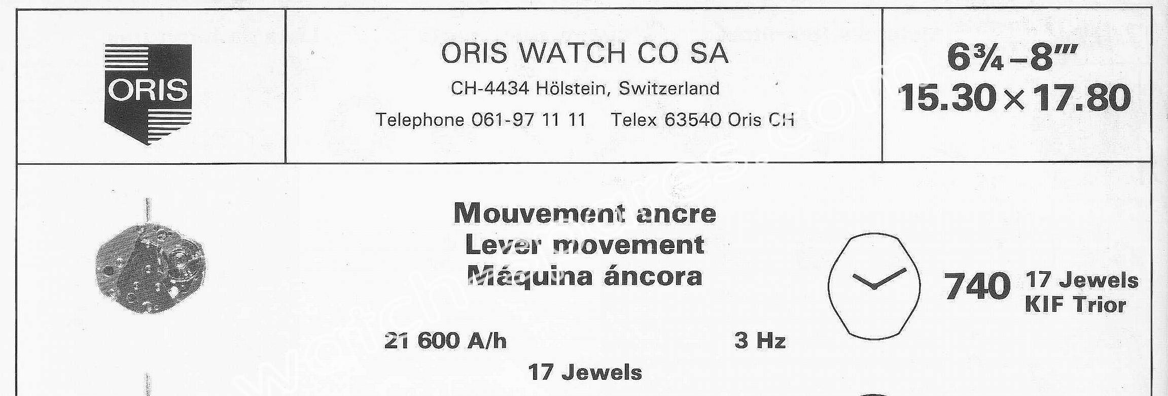 Oris 740 Oris 740