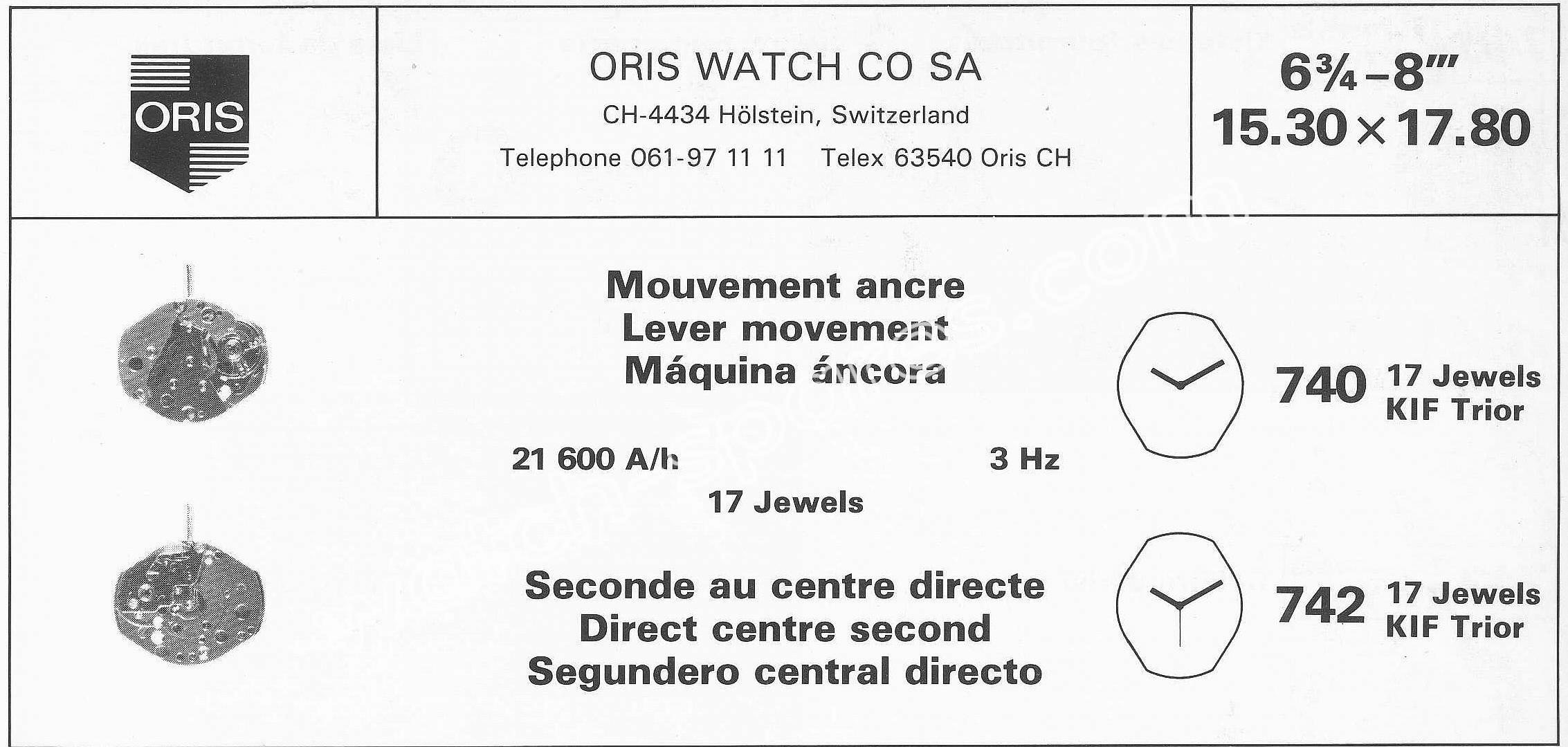 Oris 742 Oris 742