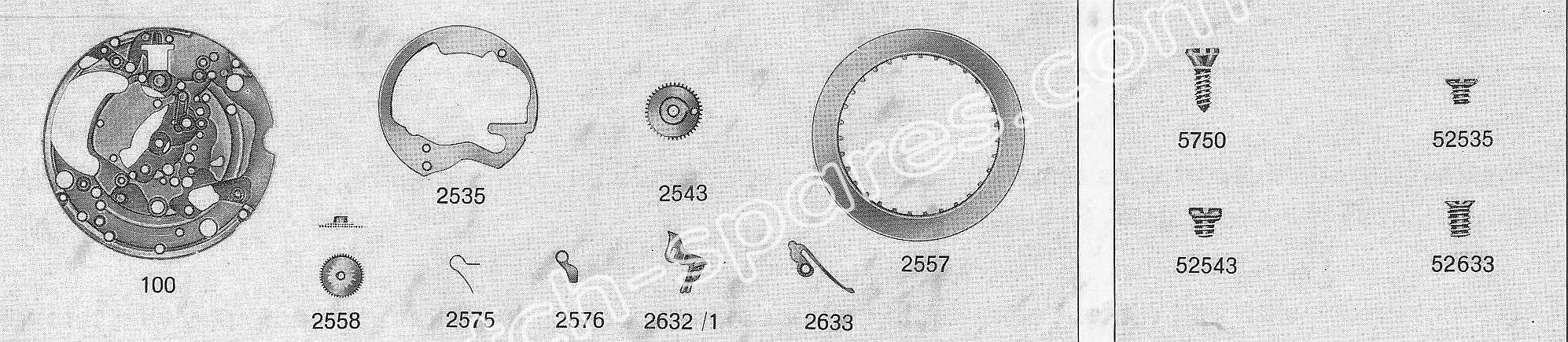 A Schild AS 1981 watch date parts A Schild AS 1981 watch date parts