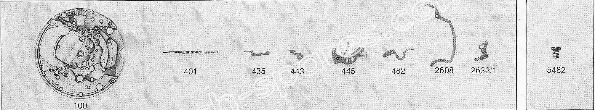 A Schild AS 1983 watch date parts A Schild AS 1983 watch date parts