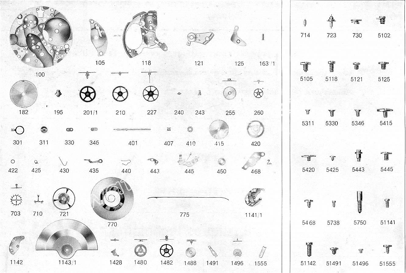 A Schild AS 1983 watch parts A Schild AS 1983 watch parts