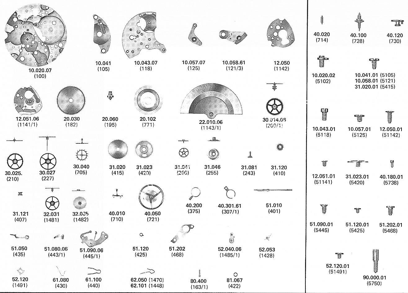 A Schild AS 2086 watch parts A Schild AS 2086 watch parts