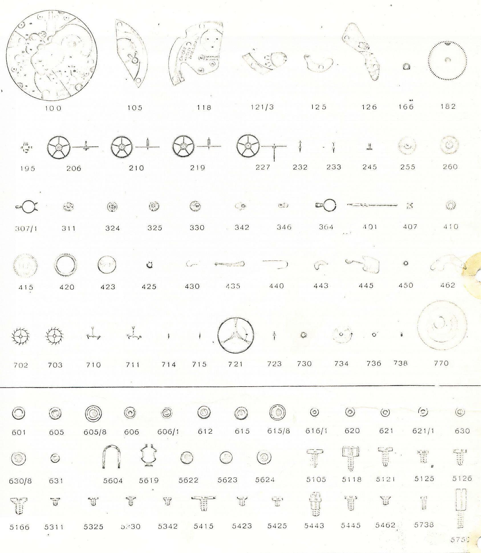 Enicar AR 1120 watch movements Enicar AR 1120 watch movements