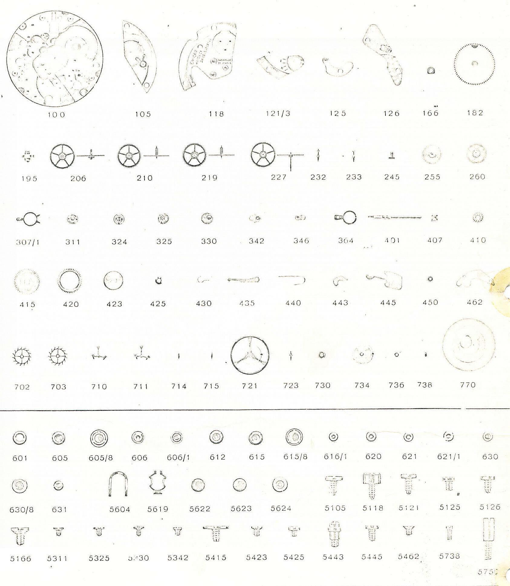 Enicar AR 1124 watch movements Enicar AR 1124 watch movements