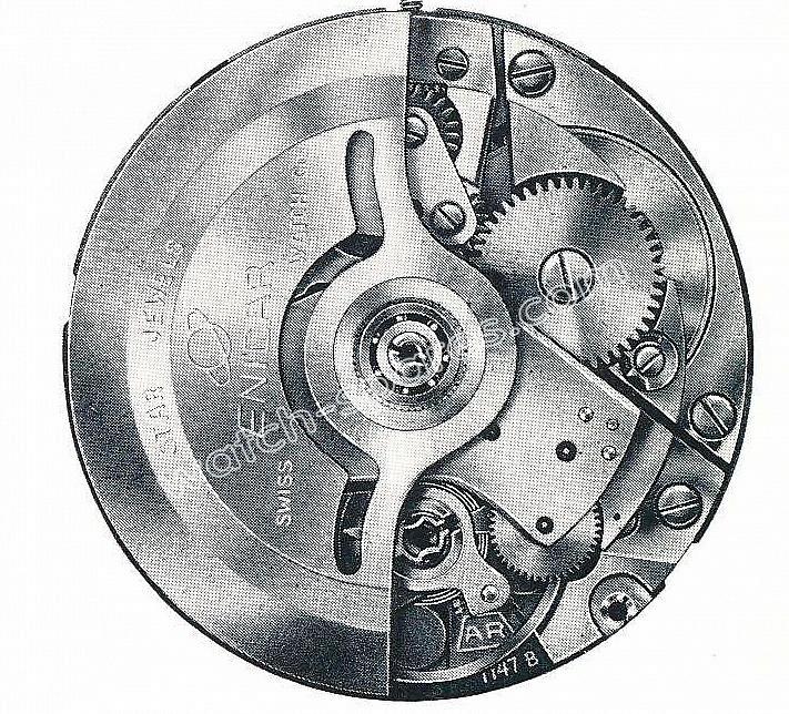 Enicar AR 1147 B watch movements Enicar AR 1147 B watch movements