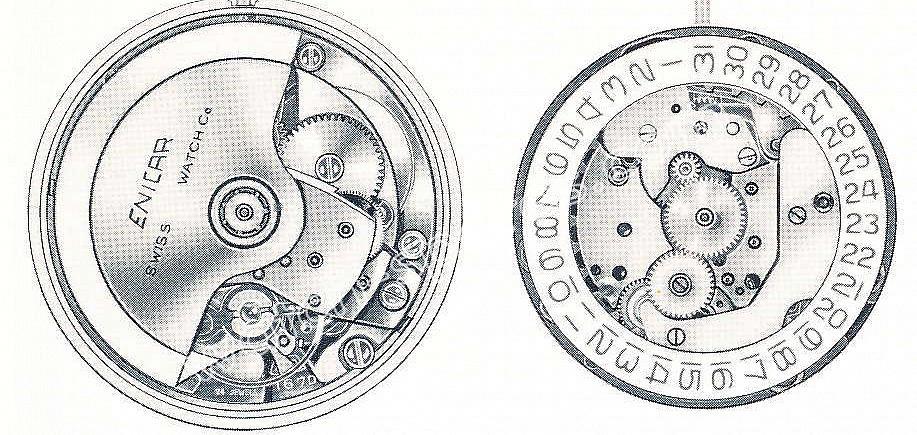 Enicar AR 165 D watch movements 1 Enicar AR 165 D watch movements 1