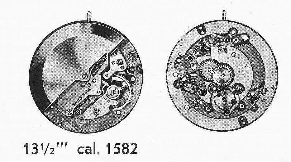 Baumgartner BFG 1582 watch movement Baumgartner BFG 1582 watch movement