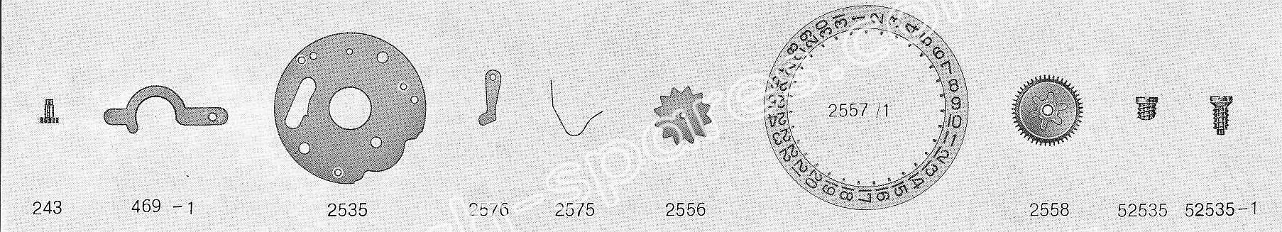 Baumgartner BFG 866 cal watch date spare parts Baumgartner BFG 866 cal watch date spare parts
