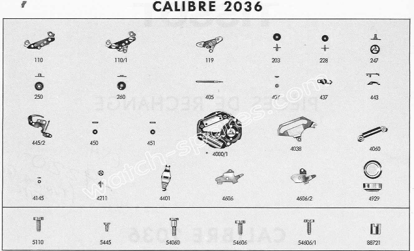 Tissot 2036 watch spare parts Tissot 2036 watch spare parts