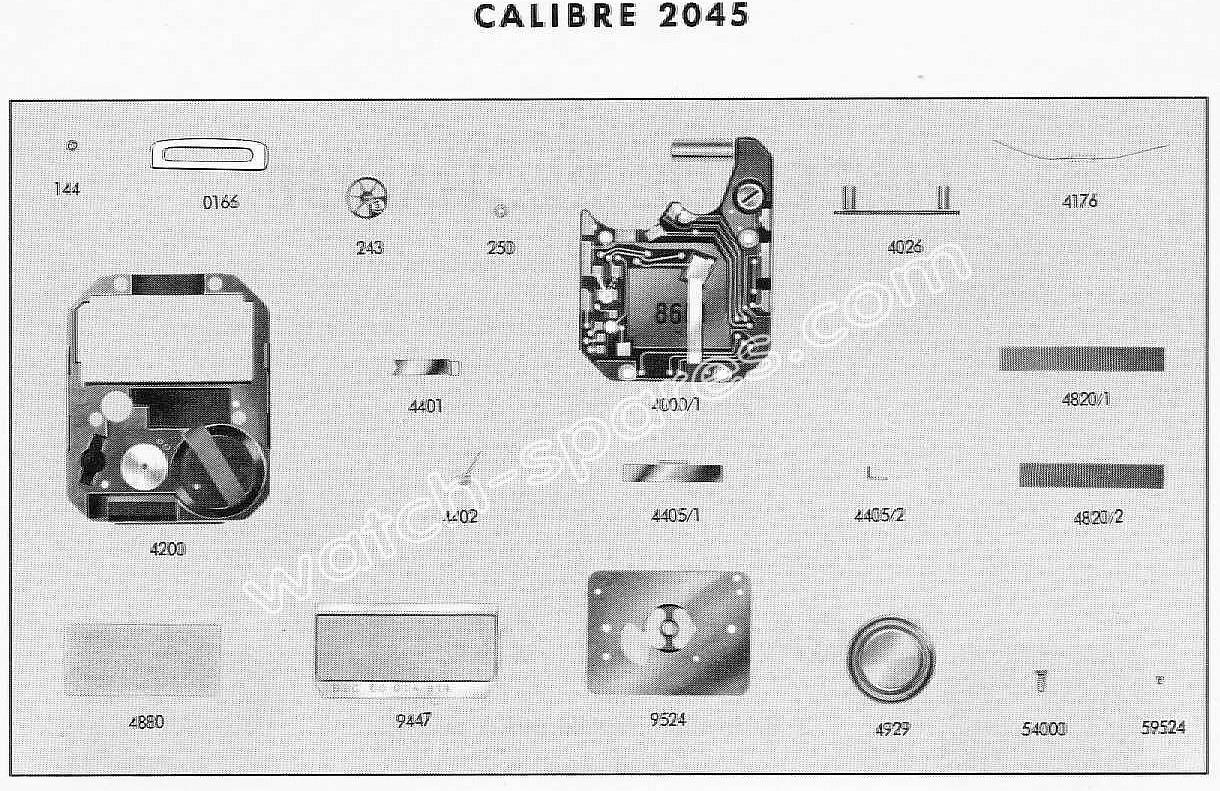 Tissot 2045 watch spare parts Tissot 2045 watch spare parts
