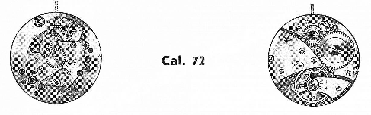 FHF Font 72 watch movements FHF Font 72 watch movements