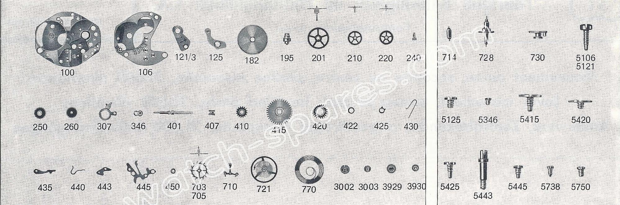 FHF ST 691 watch spare parts FHF ST 691 watch spare parts