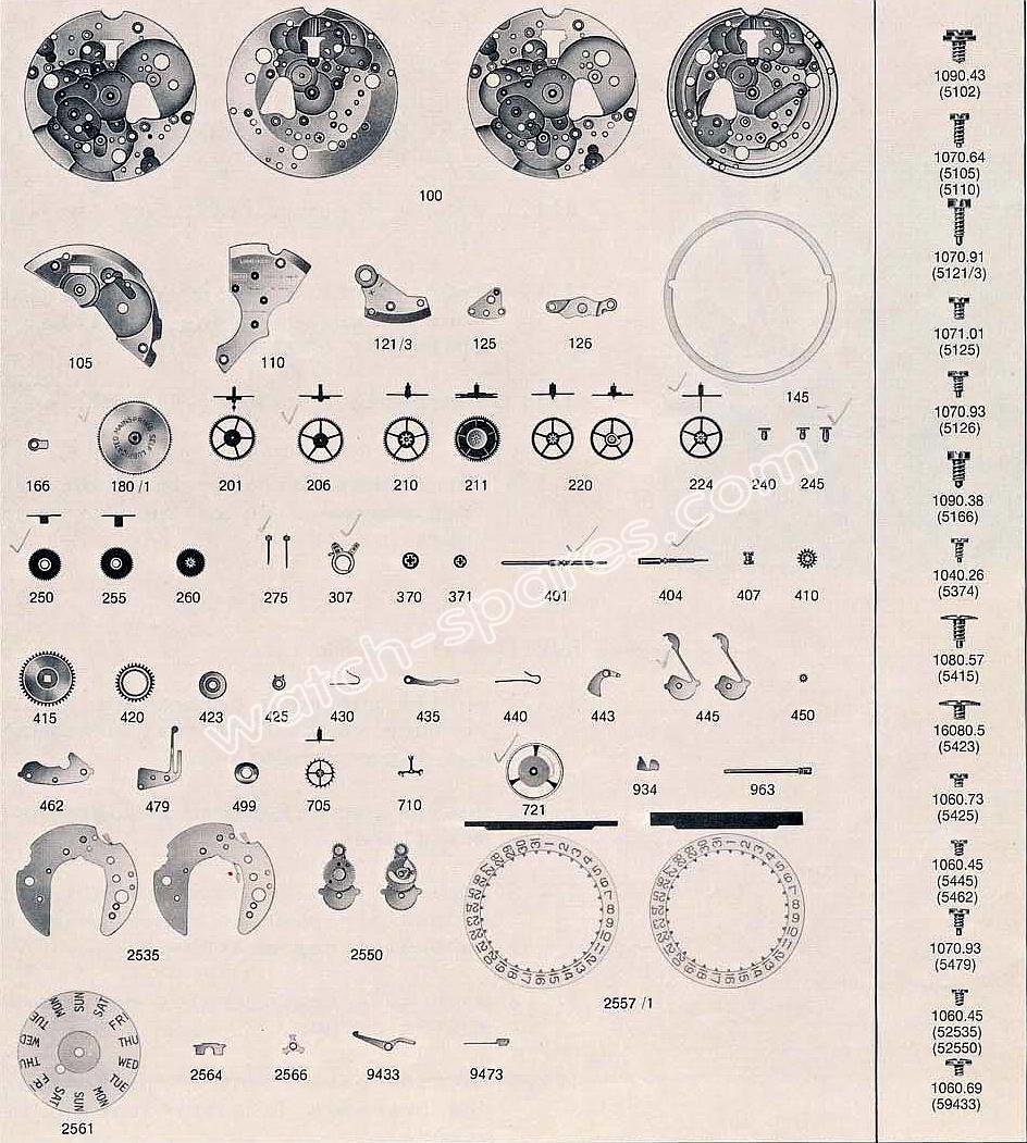 Longines 6942 watch spare parts Longines 6942 watch spare parts